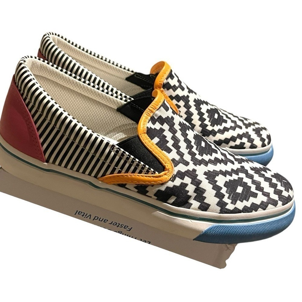 Sophia Webster Geometric Pattern Slip On Sneakers Womens Size - Picture 8 of 11